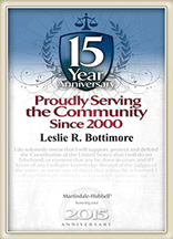 15 year anniversary proudly serving the community since 2000 leslie r. bottimore