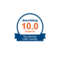 Avvo rating 10.0 Superb Top Attorney Child Custody
