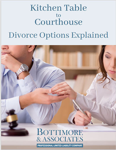 Download our "Kitchen Table to Courthouse. Divorce Options Explained" e-book